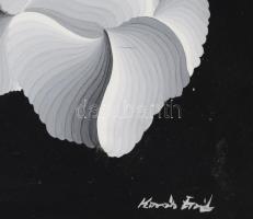 Olvashatatlan (Kovács?) jelzéssel: Op-art kompozíció. Vegyes technika, papír. 35,5x31,5 cm. Üvegezet...