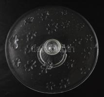 Talpas kínáló, dombornyomott mintával, d: 31 cm, m: 9,5 cm