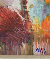 Klie Zoltán (1897-1992): Köd. Olaj, farost. Jelezve jobbra lent. Hátoldalán Klie Zoltán autográf fel...