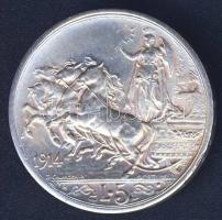 Olaszország 1914. 5L Ag III.Viktor Emánuel fém hamisítványa (metal fake)