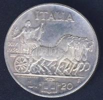 Olaszország 1936. 20L Ag III.Viktor Emánuel fém hamisítványa (metal fake)