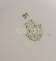 Zsolnay bögre, jelzett, kopással, m: 9,5 cm