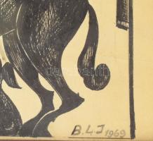 Boldisné Luka Ilona (1906-1945), kolozsvári (erdélyi) képzőművész: Sárkányölő Szent György szobor, K...