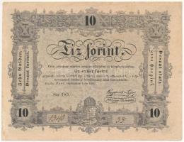1848 10Ft "Kossuth bankó" "DO 1340 35" T:VF Adamo G111