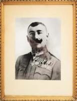 cca 1916 Katonatiszt portréja, számos kitüntetéssel (közte Koronás Érdemkereszt, Károly-csapatkeresz...