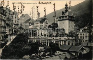 1915 Karlovy Vary, Karlsbad; Schlossbrunnen
