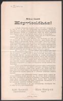 1893 Marosvásárhely sz. kir. város törvényhatósági bizottságának felirata a magyar országgyűlés képv...