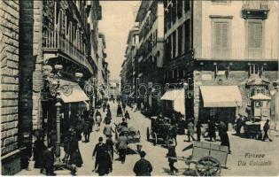 Firenze, Via Calzaioli / street view, shops (EK)