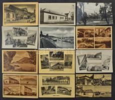Kb. 220 db MODERN magyar fekete-fehér város képeslap, kis alakú az 50-es évekből (Képzőművészeti Alap)