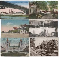 Kb. 75 db RÉGI magyar város képeslap vegyes minőségben