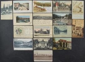 Kb. 106 db RÉGI külföldi város képeslap vegyes minőségben