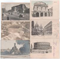 Kb. 69 db RÉGI olasz város képeslap vegyes minőségben