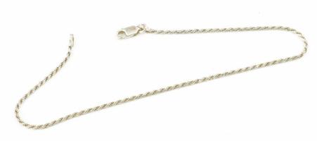 Ezüst(Ag) walles bokalánc, jelzett, h: 24 cm, nettó: 2,5 g