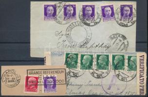 3 db olasz kivágás klf katonai cenzúrákkal