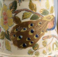 Fischer Ignác korsó, kézzel festett porcelánfajansz, kopással, jelzett "Fischer J. Budapest&quo...