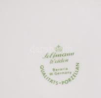 Évszakok képeivel díszített 8 darab német dísztál, jelzett, d: 10-19 cm