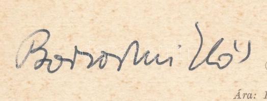 Borsos Miklós (1906-1990) szobrász, grafikus, éremművész autográf aláírása a tihanyi apátsági templo...