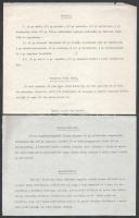 cca 1920-1930 Nágel József gyáros, vegyészmérnök és Forgó Dezső vegyész irataiból 8 db, egyikben gyá...