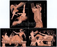 8 db modern ókori görög képeslap