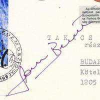 1980 Farkas Bertalan (1949-) űrhajós aláírása FDC-n