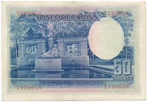 Spanyolország 1935. 50P "7129078" T:F szép papír
Spain 1935. 50 Pesetas "7129078&quo...