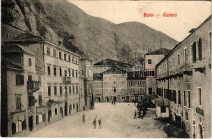 Kotor, Cattaro; W. L. Bp. 4699. / square, shops (fl)