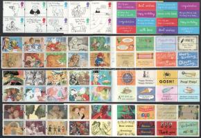 Nagy Britannia 142 db 1st bélyeg részben bélyegfüzetekben + 32 db 2nd bélyeg. (Postai érték / postal...