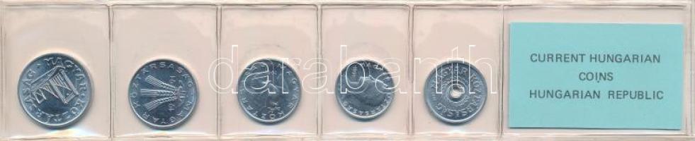 1991. 2f-50f Al (5xklf) fillér forgalmi sor fóliatokban T:UNC Adamo FO24