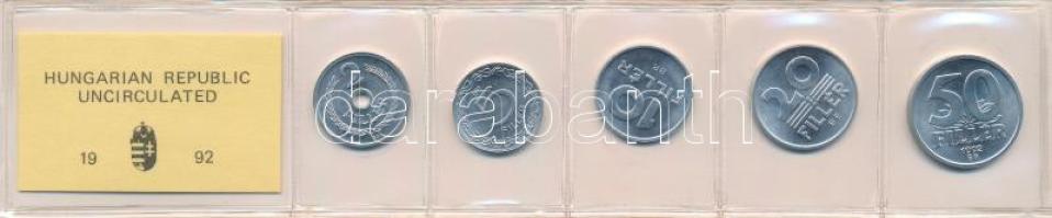 1992. 2f-50f Al (5xklf) fillér forgalmi sor fóliatokban T:UNC
Adamo FO25
