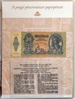"Bankjegyek egy letűnt korszakból - A pengő korszak papírpénzei" 10P - 1.000.000.000MP (17...