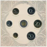 2007. 1Ft-100Ft (7xklf) forgalmi sor szettben + "Berán Lajos és a pengő" jelzett Ag emléké...