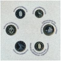 2023. 5Ft-200Ft (6xklf) + 50Ft Cu-Ni "75 éves az Országos Mentőszolgálat" + 100Ft bicolor ...