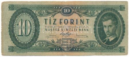 1947. 10Ft "A 811 001135" T:VG Hungary 1947. 10 Forint "A 811 001135" C:VG Adamo F2