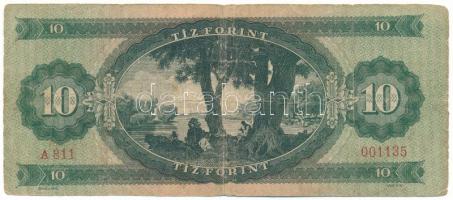 1947. 10Ft "A 811 001135" T:VG
Hungary 1947. 10 Forint "A 811 001135" C:VG
Ada...