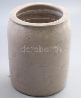 Hűtőedény, cca 19. sz. második fele, osztrák vagy német, sómázas kőedény, m: 23 cm