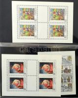 Csehszlovákia Főleg postatiszta ~150 darabos blokk, kisív, kisívsor gyűjtemény 28 lapos nagyalakú Li...