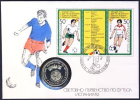 Bulgária 1980. 2L "Labdarúgó VB" érmés, bélyeges borítékon, alkalmi bélyegzővel T:PP