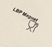 Fedeles májsütő edény, jelzett, hibátlan, h: 14 cm