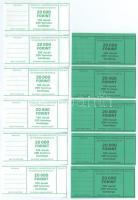 ~1990. 11db "OTP" bankjegyszalag 100db 200Ft-os bankjegyről