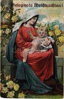 1931 Gesegnete Weihnachten. LP 6204/III. / Christmas greeting art postcard (gyűrődés / crease)