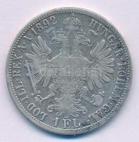 Ausztria 1892. 1Fl Ag "Ferenc József" T:VF,F Austria 1892. 1 Florin Ag "Franz Joseph" C:VF,F Krause KM#2222