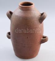 Fermentáló edény. Balkán, cca 19. sz. közepe - második fele, repedéssel, m: 28 cm /// KIZÁRÓLAG SZEM...