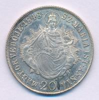 1848KB 20kr Ag "V. Ferdinánd" T:AU juszt. Hungary 1848KB 20 Kreuzer Ag "Ferdinand V" C:AU adjusted Huszár: 2092., Unger III.: 1428.