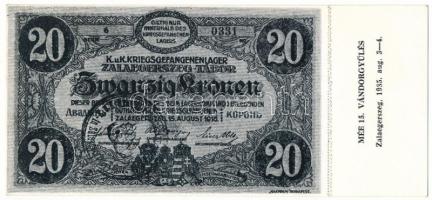 1985. "MÉE 15. Vándorgyűlés Zalaegerszeg, 1985. aug. 3-4." belépőjegy Zalaegerszeg / Hadif...