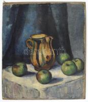 L. Gyárfás Erzsébet (1896-): Csendélet. Olaj, vászon, jelzett, kartonra kasírozva. 44,5x35 cm. Apró sérülésekkel.