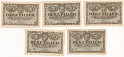 1920. 20f (5x) T:AU,XF Adamo K1