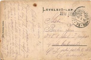 1919 Miskolc, Igazságügyi palota. Balla Bertalan kiadása + "32. STRELECKY PLUK" (kis szaka...