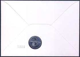 Románia 1999. 500L "Teljes napfogyatkozás" érmés borítékon, alkalmi bélyegzős bélyegpárral...