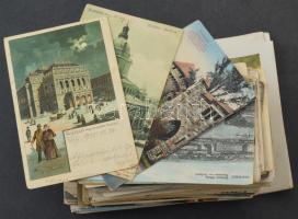 Kb. 160 db RÉGI magyar, külföldi és motívum képeslap vegyes minőségben / 160 pre-1945 postcards in mixed quality: Hungary, abroad and motive