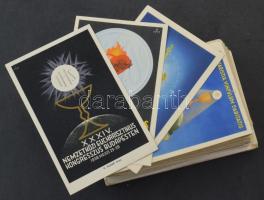 Kb. 160 db RÉGI magyar vallási témájú képeslap vegyes minőségben, közte Eucharisztikus Kongresszus, szentek, Márton L. grafikái / 160 pre-1945 Hungarian postcards in mixed quality: religion